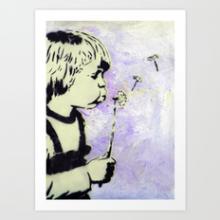Boy with dandelion is my picture tag